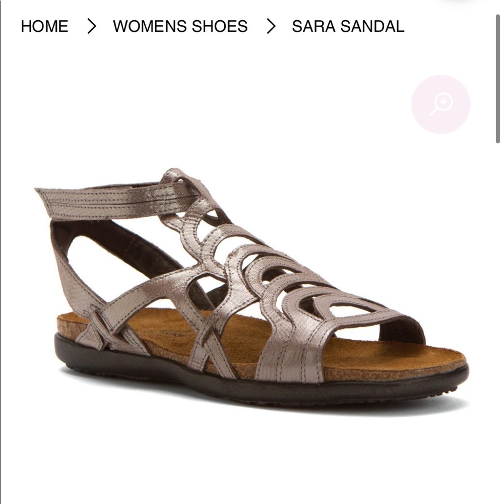 Naot Sara gladiator sandals in Silver